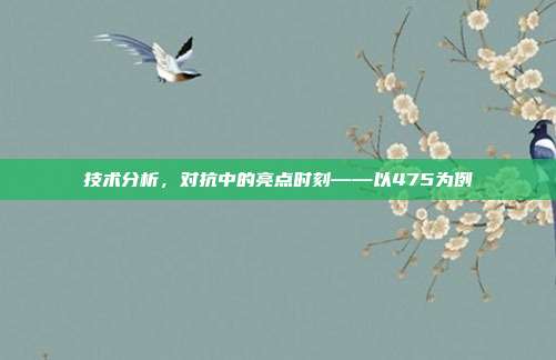 技术分析，对抗中的亮点时刻——以475为例