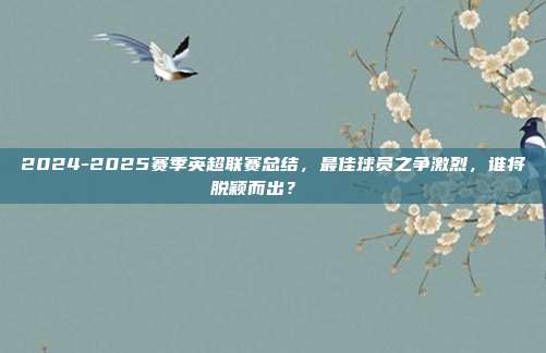 2024-2025赛季英超联赛总结，最佳球员之争激烈，谁将脱颖而出？🏅