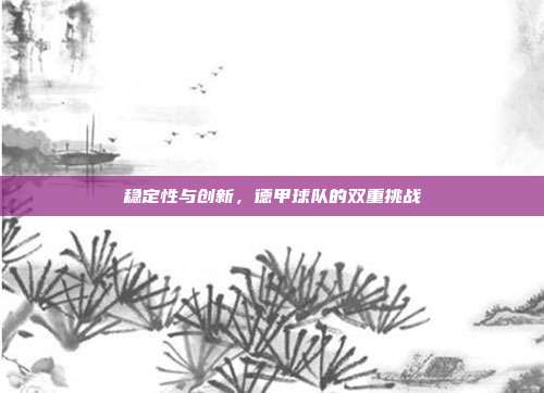 稳定性与创新，德甲球队的双重挑战