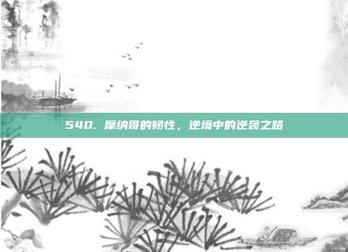 540. 摩纳哥的韧性，逆境中的逆袭之路